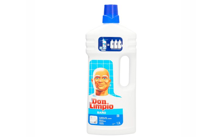 Don Limpio para baño flaquea en etiquetado e irritación