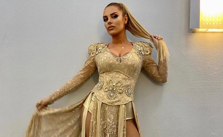 Anxhela Peristeri, con el vestido de la final del FiK59