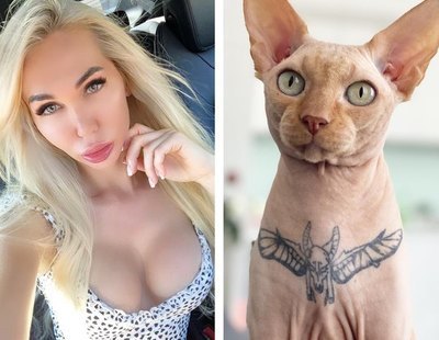 Acusan a una influencer de maltrato animal por tatuar a su gato: "En su piel vive una tortura"
