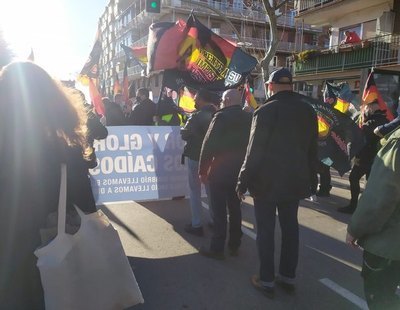 300 neonazis se manifiestan en Madrid en memoria de la División Azul incitando al odio y a incumplir las normas sanitarias