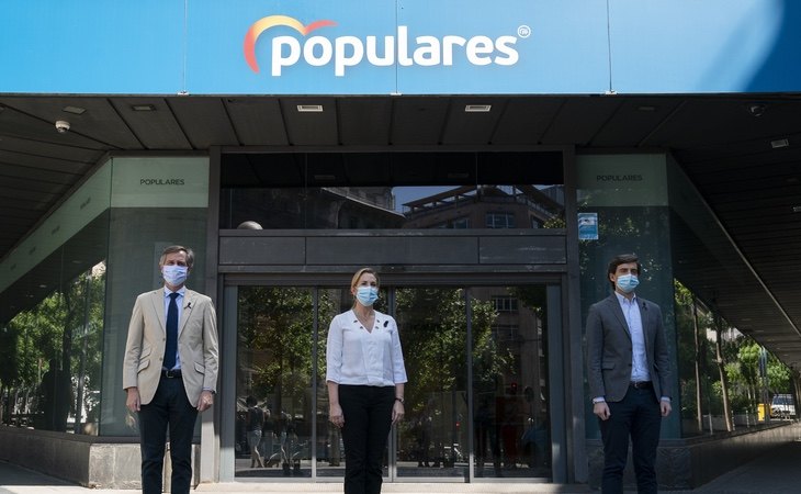 El PP abandona su sede de la calle Génova