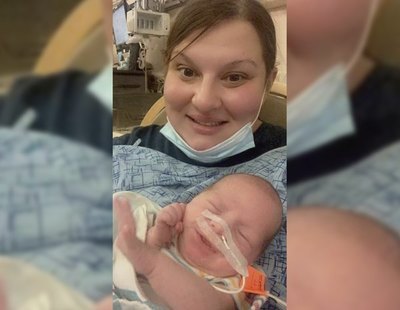 Una mujer entra en coma por coronavirus y se despierta con un bebé de un mes