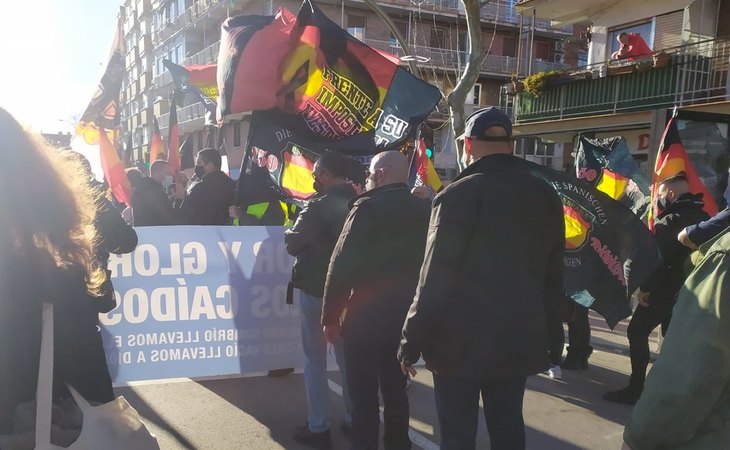 Los nazis sí han podido manifestase en las calles de Madrid