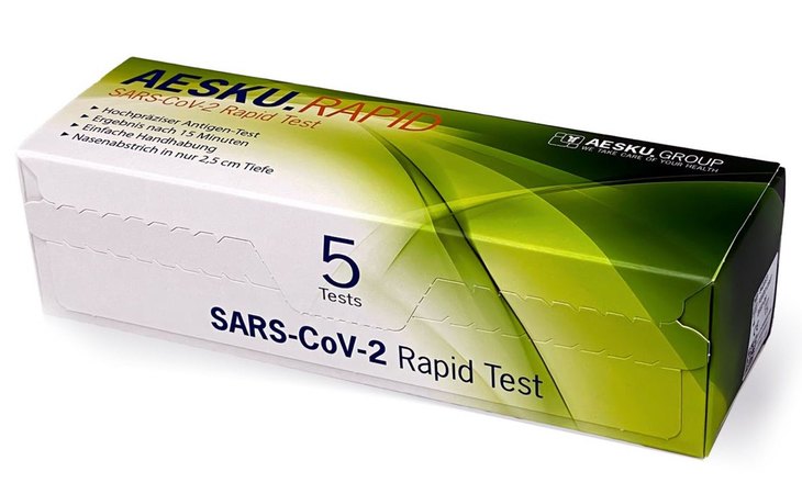 Test de coronavirus puesto a la venta en Aldi