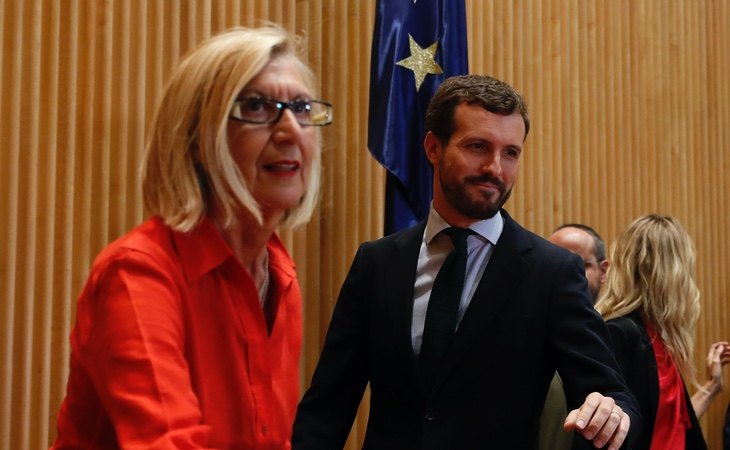 Pablo Casado, uno de los últimos líderes que ha apoyado Rosa Díez, aunque ahora se encuentran distanciados