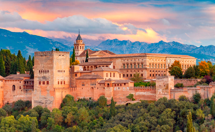 El paisaje que la rodea es impresionante