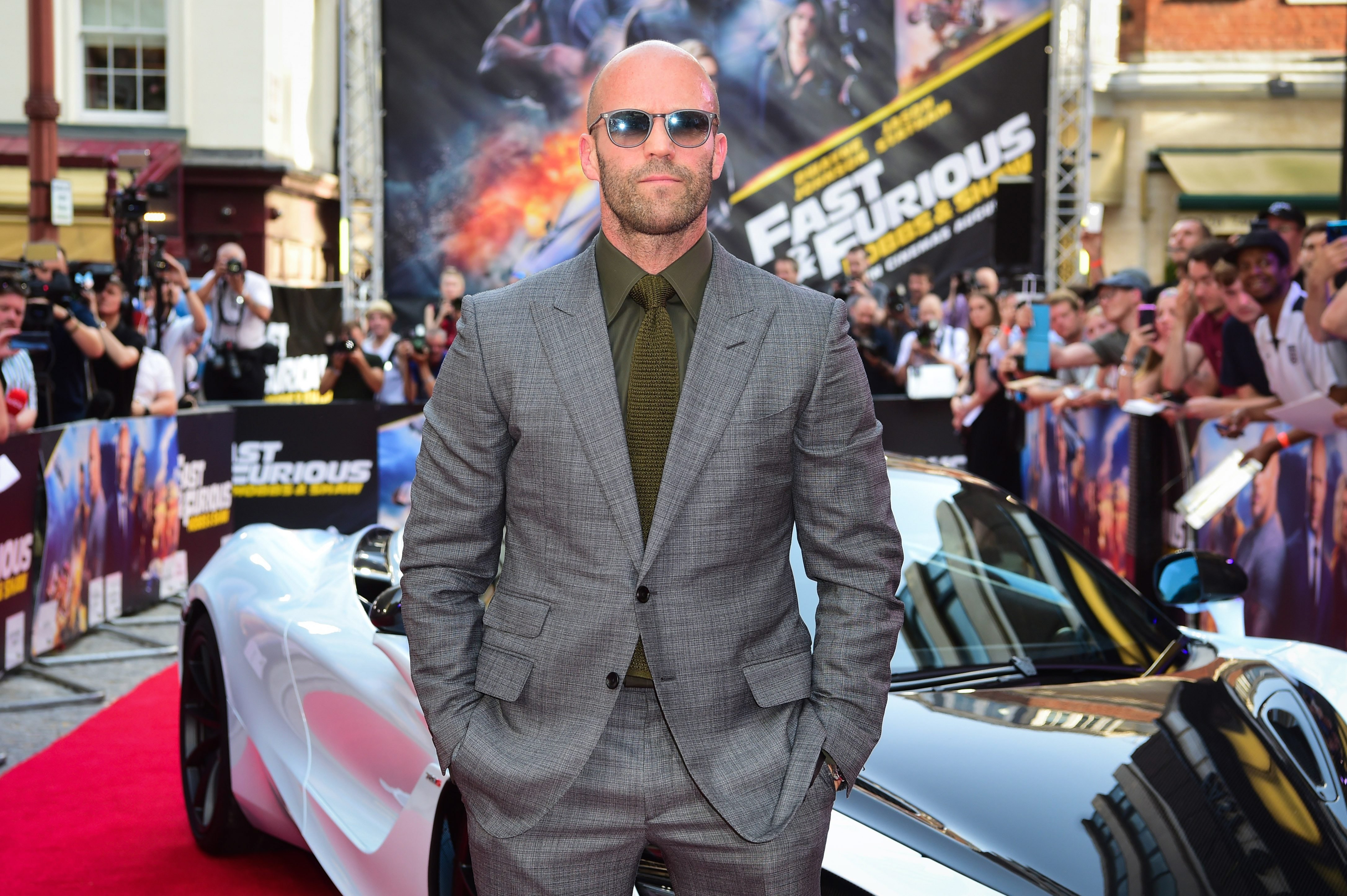 Jason Statham en una premiere