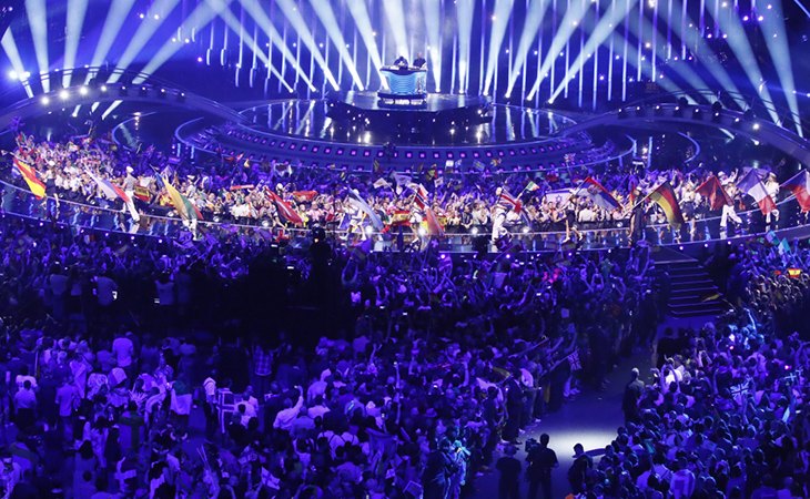Un abarrotado MEO Arena, durante la gran final de Eurovisiñon 2018 en Lisboa. Créditos: Andres Putting