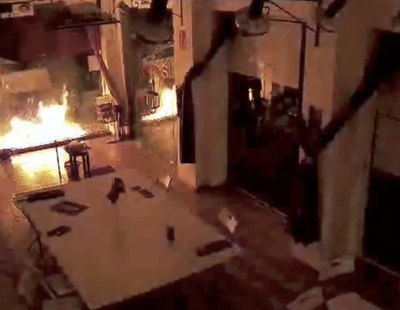 Atacan e incendian la sede de Podemos en Cartagena con un cóctel molotov