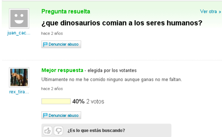 T-Rex tiene la respuesta