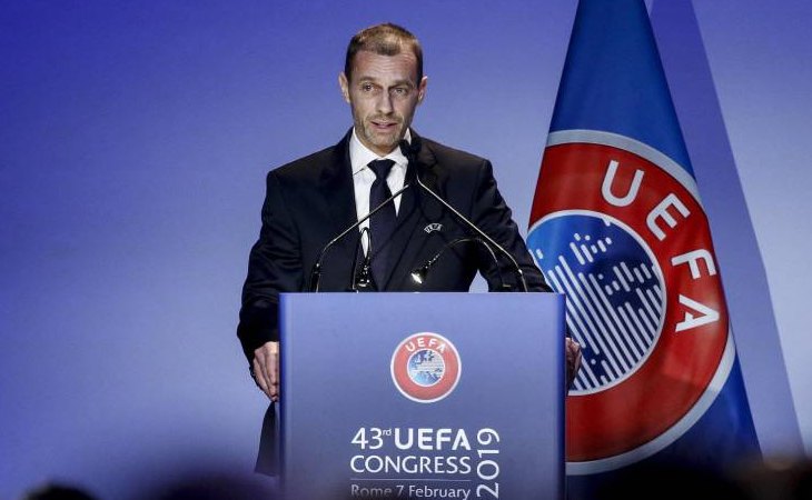 El presidente de la UEFA, Aleksander Ceferin