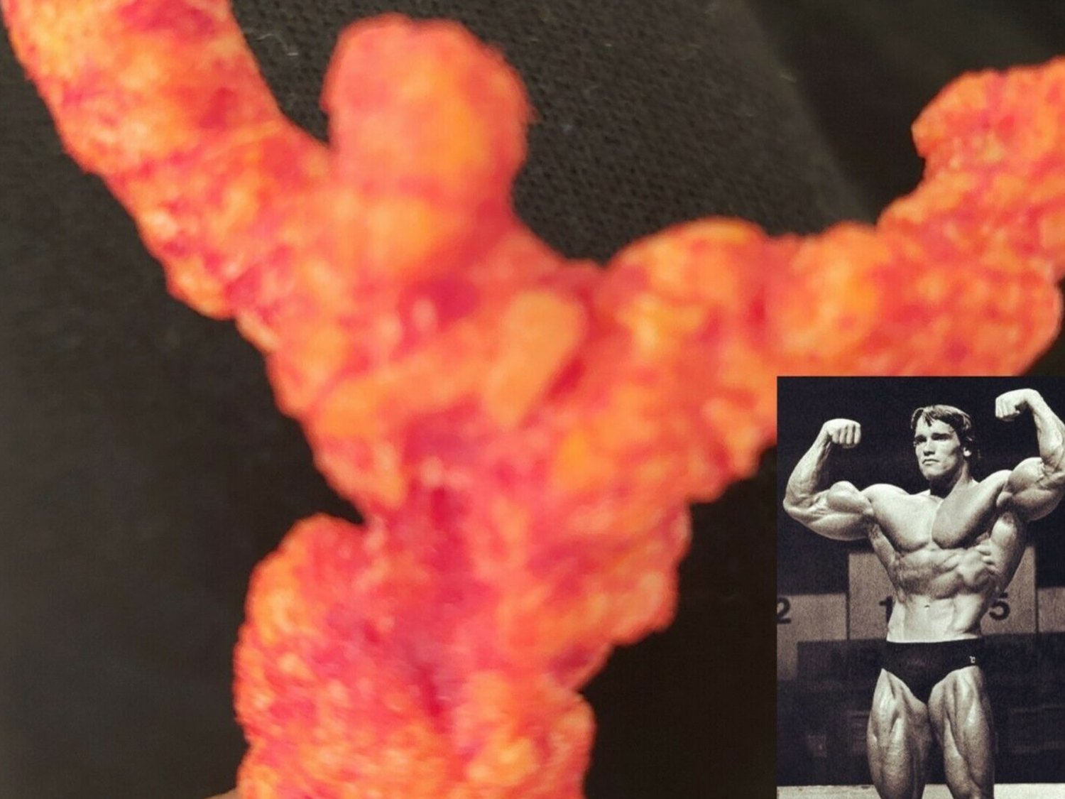 ¡Ofertón! Se ha vendido por 8.000 euros un Cheeto que se parece a Arnold Schwarzenegger