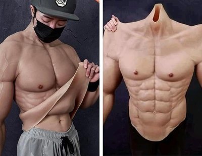 Arrasa en ventas un body hiperrealista que que hace lucir musculosos a los hombres
