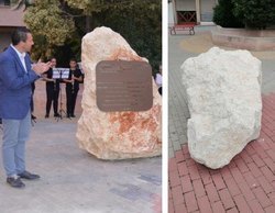 Derriban en Murcia un monolito en memoria a los asesinados en Mauthausen