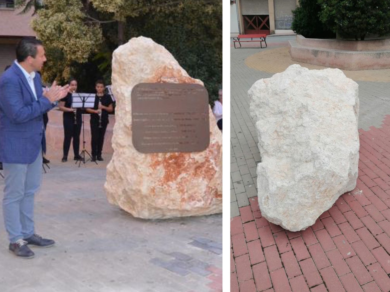 Derriban en Murcia un monolito en memoria a los asesinados en Mauthausen