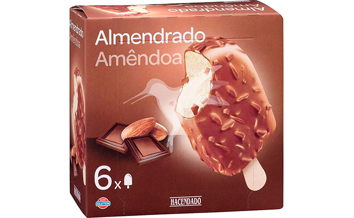 Helado almendrado