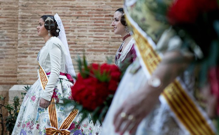 Las falleras, todo un icono de la fiestas de las Fallas de València