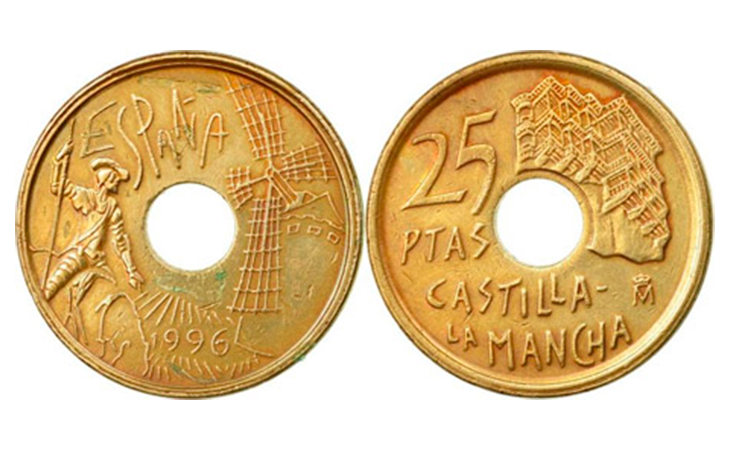 Las monedas de 25 pesetas