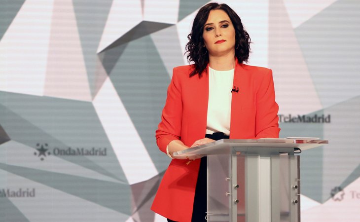 Ayuso en el debate electoral de Telemadrid