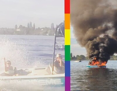 Los insultan y acosan por llevar la bandera LGTBI y acaban salvándoles la vida en un lago