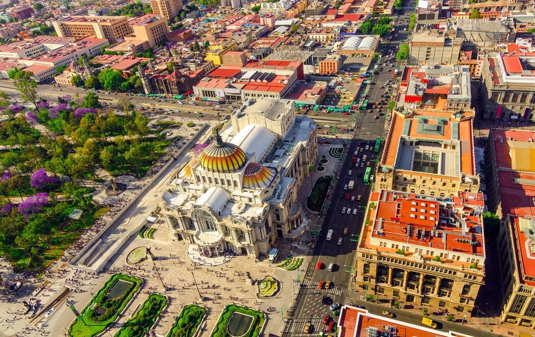 Vista aérea de Ciudad de México