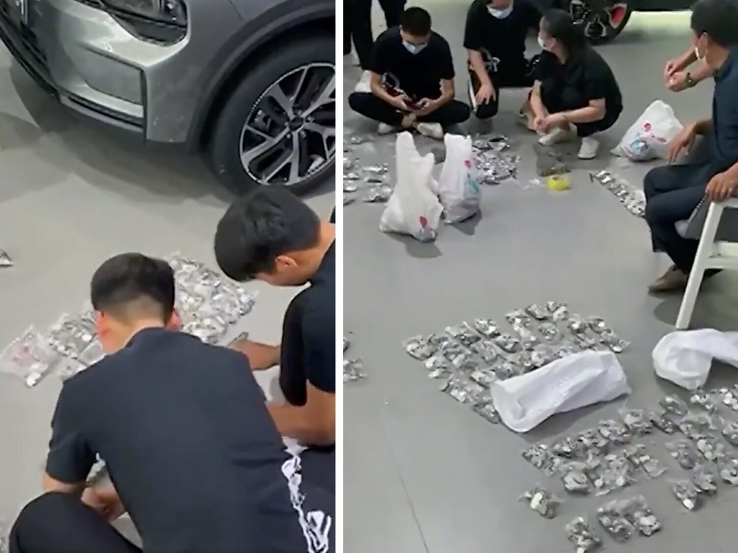 Un hombre paga un coche con monedas y obliga a 20 empleados a pasar tres horas contándolas