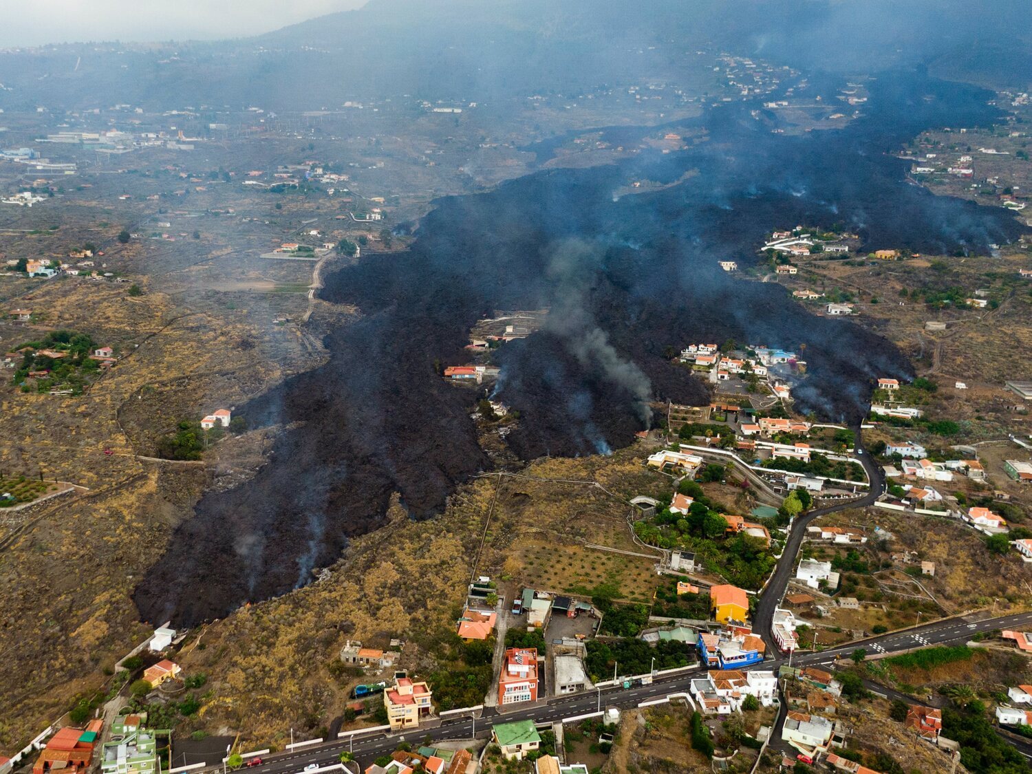 Zona catastrófica: los daños provocados por el volcán de La Palma superarán los 400 millones de euros