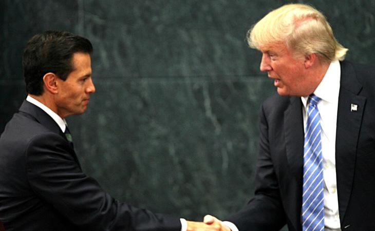 En su reunión con el presidente de México en agosto, Trump no se disculpó por sus comentarios