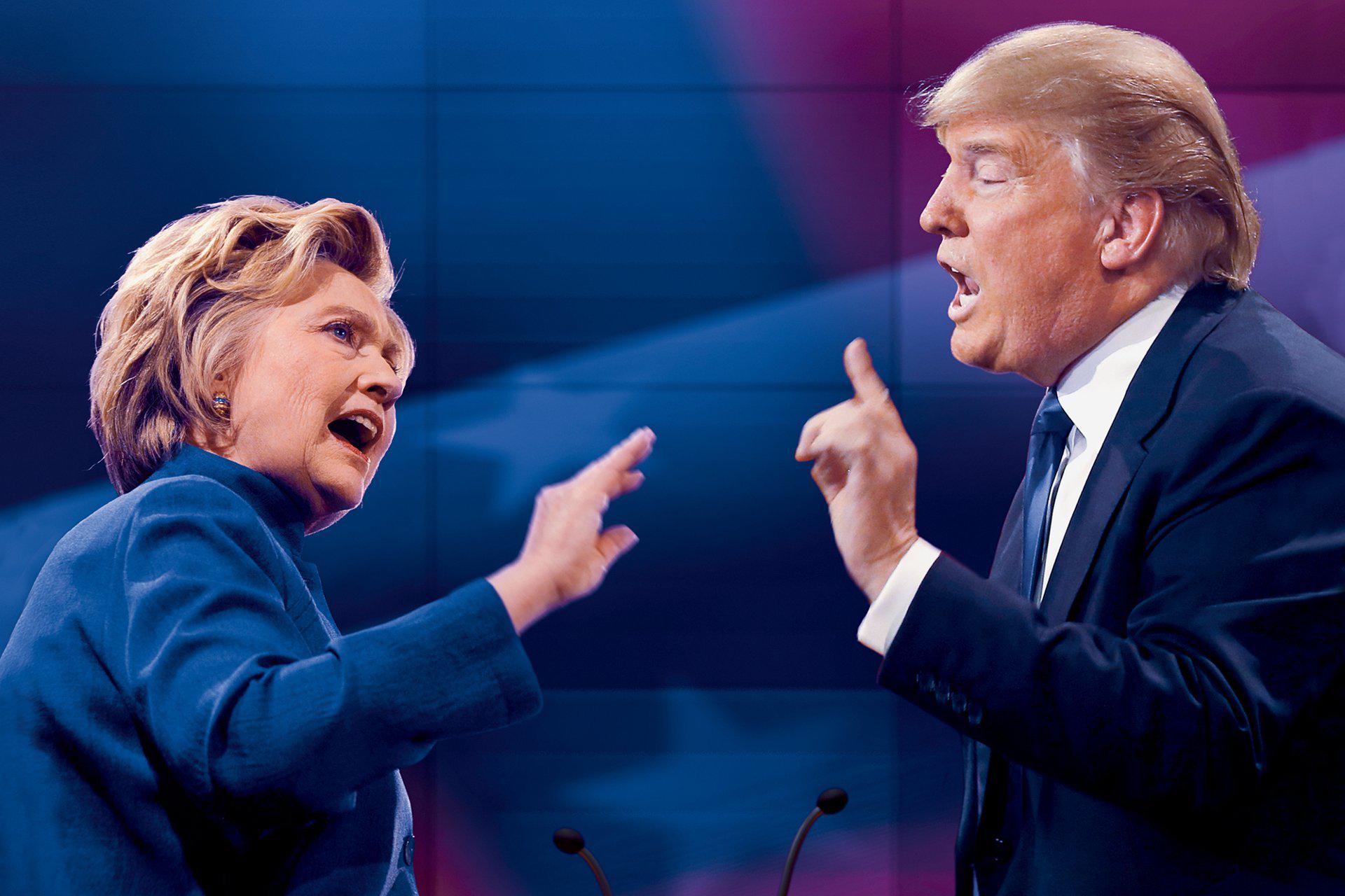 Debate presidencial entre Clinton y Trump