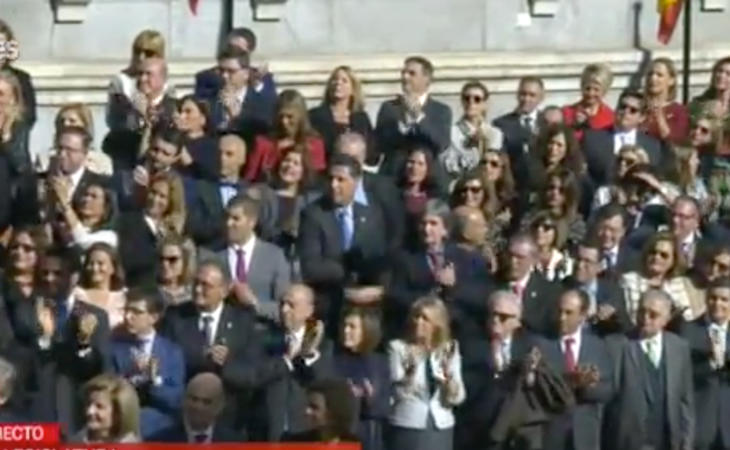 Concluye el desfile militar entre aplausos