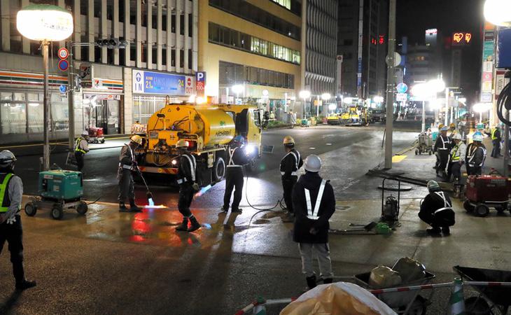 Los servicios de la ciudad trabajaron día y noche para arreglar el problema