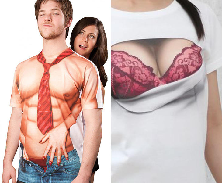 Camisetas de torso descubierto