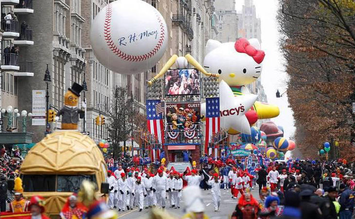 El defile de Acción de Gracias de Macy's en Nueva York es uno de los desfiles más famosos del mundo