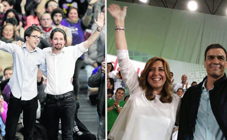 Tanto Podemos como PSOE han hecho frente a luchas internas