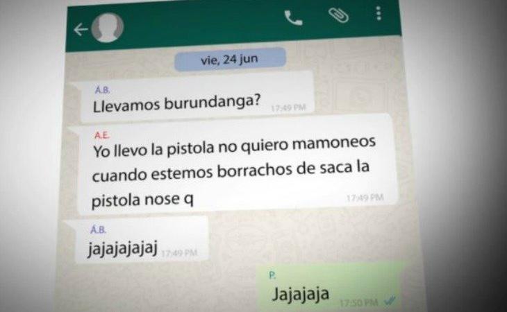 Los mensajes de Whatsapp de 'La Manada' son extremadamente gráficos