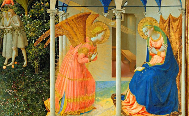 ¿Sería el arcángel San Gabriel un cliente? (La anunicaicón - Fra Angelico)