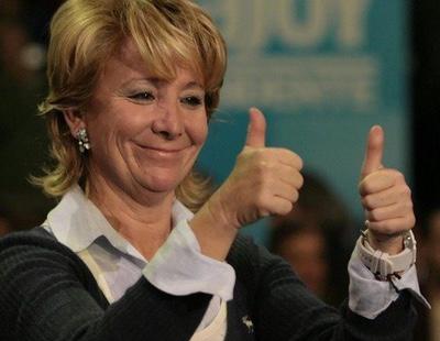 El gráfico de la vergüenza: Esperanza Aguirre cobra tres veces más que un español medio