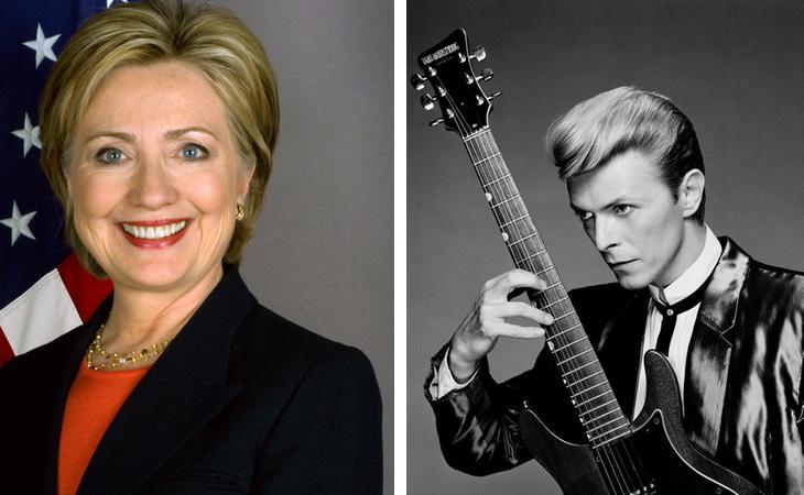 Hillary Clinton / David Bowie