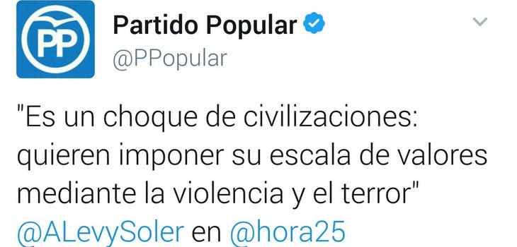 El PP y Andrea Levy criminalizando a medio mundo