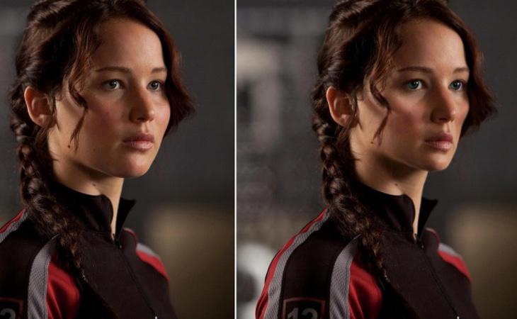 Katniss Everdeen estaba mejor alimentada en la película