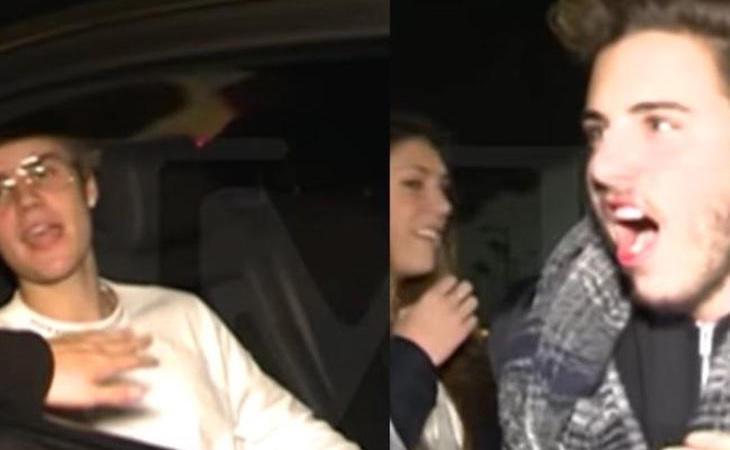 Captura del vídeo donde Justin agrede a un fan