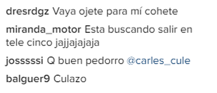 Los últimos comentarios de una de las fotos del Instagram de la joven