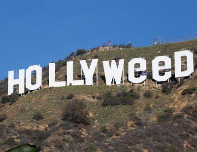 Cambian el cartel de Hollywood por 'Hollyweed' (Hierba sagrada)