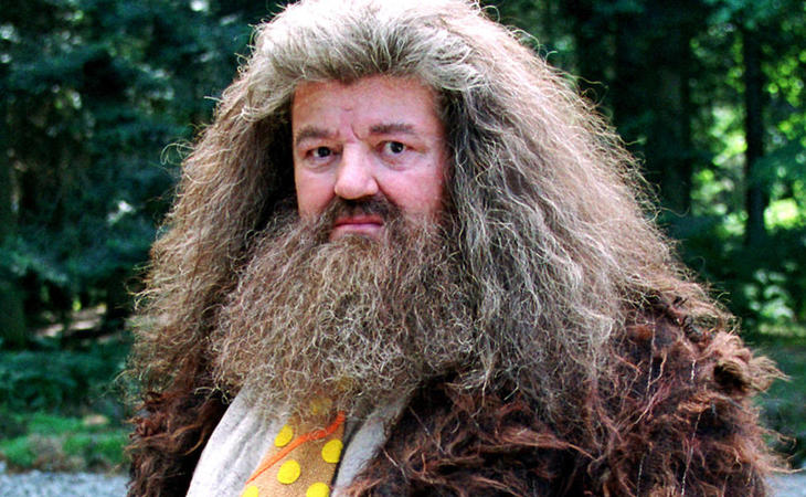 Robbie Coltrane interpreta a Hagrid en la saga 'Harry Potter'