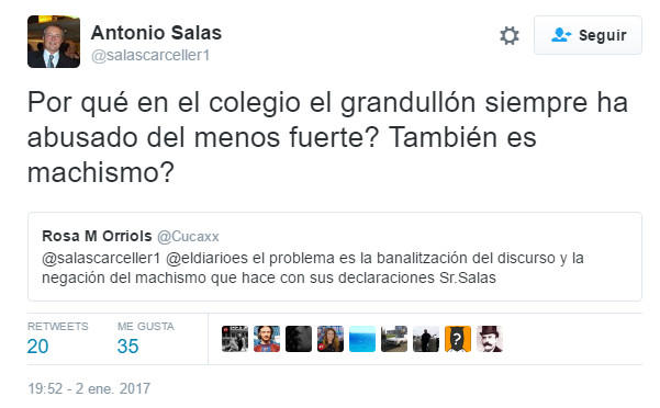 El humor del magistrado...