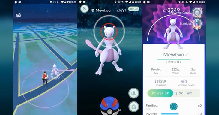 El Pokémon legendario Mewtwo podría ser capturable próximamente.