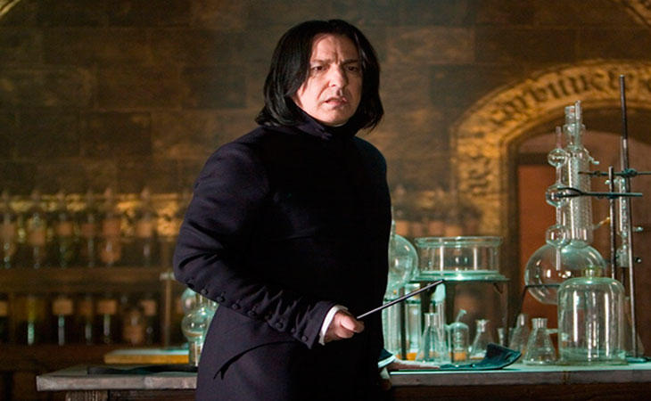 Severus en su clase de pociones