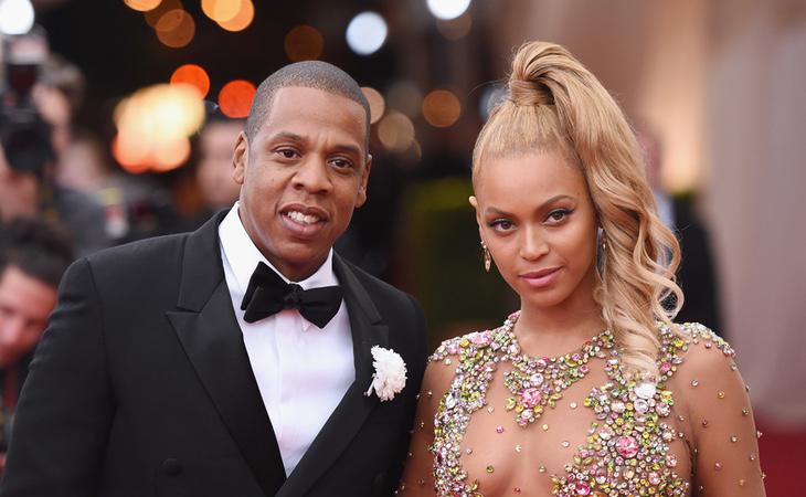 La cantante Beyoncé junto a su marido, el rapero Jay-Z 