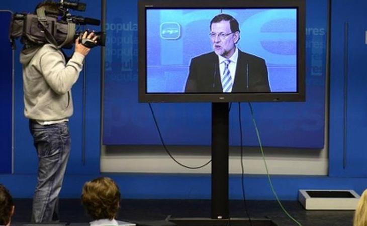 Mariano Rajoy, en una de sus apariciones televisivas