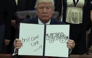 Los memes de los dibujos de Donald Trump ya son lo mejor de 2017